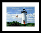 Cape Poge Lighthouse Martha's Vineyard Massachusetts - Framed Print