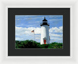 Cape Poge Lighthouse Martha's Vineyard Massachusetts - Framed Print