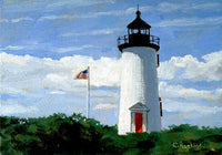 Cape Poge Lighthouse Martha's Vineyard Massachusetts - Art Print