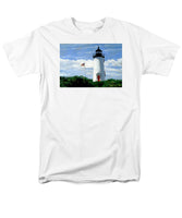 Cape Poge Lighthouse Martha's Vineyard Massachusetts - Men's T-Shirt  (Regular Fit)