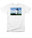 Cape Poge Lighthouse Martha's Vineyard Massachusetts - Men's T-Shirt  (Regular Fit)