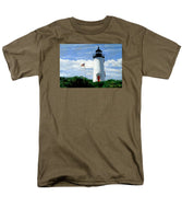 Cape Poge Lighthouse Martha's Vineyard Massachusetts - Men's T-Shirt  (Regular Fit)