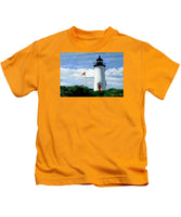 Cape Poge Lighthouse Martha's Vineyard Massachusetts - Kids T-Shirt