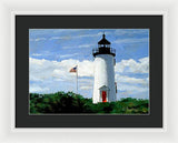 Cape Poge Lighthouse Martha's Vineyard Massachusetts - Framed Print