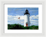 Cape Poge Lighthouse Martha's Vineyard Massachusetts - Framed Print