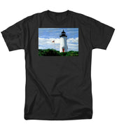 Cape Poge Lighthouse Martha's Vineyard Massachusetts - Men's T-Shirt  (Regular Fit)