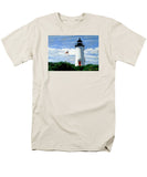 Cape Poge Lighthouse Martha's Vineyard Massachusetts - Men's T-Shirt  (Regular Fit)