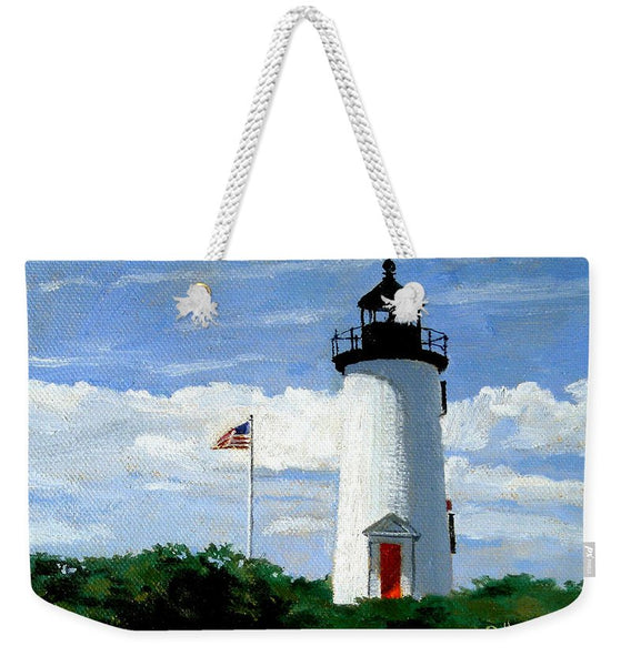 Cape Poge Lighthouse Martha's Vineyard Massachusetts - Weekender Tote Bag