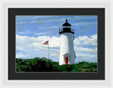 Cape Poge Lighthouse Martha's Vineyard Massachusetts - Framed Print