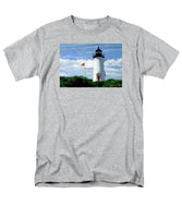 Cape Poge Lighthouse Martha's Vineyard Massachusetts - Men's T-Shirt  (Regular Fit)