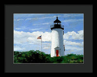 Cape Poge Lighthouse Martha's Vineyard Massachusetts - Framed Print