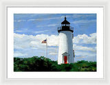 Cape Poge Lighthouse Martha's Vineyard Massachusetts - Framed Print