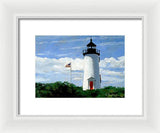 Cape Poge Lighthouse Martha's Vineyard Massachusetts - Framed Print