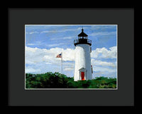 Cape Poge Lighthouse Martha's Vineyard Massachusetts - Framed Print