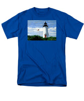 Cape Poge Lighthouse Martha's Vineyard Massachusetts - Men's T-Shirt  (Regular Fit)