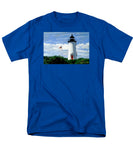 Cape Poge Lighthouse Martha's Vineyard Massachusetts - Men's T-Shirt  (Regular Fit)