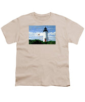 Cape Poge Lighthouse Martha's Vineyard Massachusetts - Youth T-Shirt