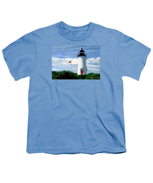 Cape Poge Lighthouse Martha's Vineyard Massachusetts - Youth T-Shirt