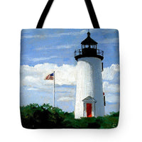 Cape Poge Lighthouse Martha's Vineyard Massachusetts - Tote Bag