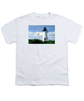 Cape Poge Lighthouse Martha's Vineyard Massachusetts - Youth T-Shirt