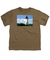 Cape Poge Lighthouse Martha's Vineyard Massachusetts - Youth T-Shirt