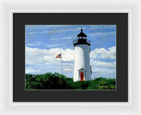 Cape Poge Lighthouse Martha's Vineyard Massachusetts - Framed Print