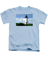 Cape Poge Lighthouse Martha's Vineyard Massachusetts - Kids T-Shirt