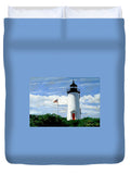 Cape Poge Lighthouse Martha's Vineyard Massachusetts - Duvet Cover