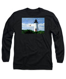 Cape Poge Lighthouse Martha's Vineyard Massachusetts - Long Sleeve T-Shirt