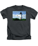 Cape Poge Lighthouse Martha's Vineyard Massachusetts - Kids T-Shirt