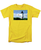 Cape Poge Lighthouse Martha's Vineyard Massachusetts - Men's T-Shirt  (Regular Fit)