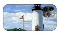 Cape Poge Lighthouse Martha's Vineyard Massachusetts - Phone Case