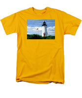 Cape Poge Lighthouse Martha's Vineyard Massachusetts - Men's T-Shirt  (Regular Fit)