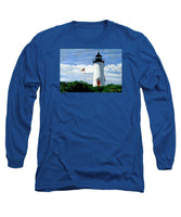 Cape Poge Lighthouse Martha's Vineyard Massachusetts - Long Sleeve T-Shirt