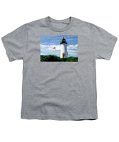 Cape Poge Lighthouse Martha's Vineyard Massachusetts - Youth T-Shirt