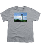 Cape Poge Lighthouse Martha's Vineyard Massachusetts - Youth T-Shirt