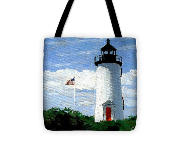 Cape Poge Lighthouse Martha's Vineyard Massachusetts - Tote Bag