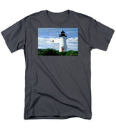 Cape Poge Lighthouse Martha's Vineyard Massachusetts - Men's T-Shirt  (Regular Fit)