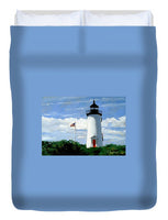 Cape Poge Lighthouse Martha's Vineyard Massachusetts - Duvet Cover