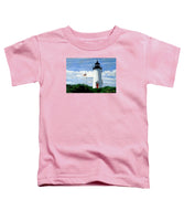 Cape Poge Lighthouse Martha's Vineyard Massachusetts - Toddler T-Shirt