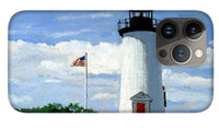 Cape Poge Lighthouse Martha's Vineyard Massachusetts - Phone Case