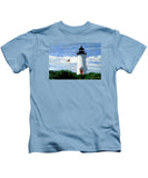 Cape Poge Lighthouse Martha's Vineyard Massachusetts - Kids T-Shirt