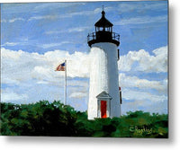 Cape Poge Lighthouse Martha's Vineyard Massachusetts - Metal Print