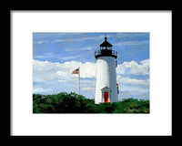 Cape Poge Lighthouse Martha's Vineyard Massachusetts - Framed Print