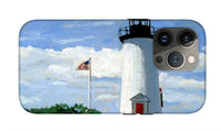 Cape Poge Lighthouse Martha's Vineyard Massachusetts - Phone Case