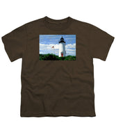 Cape Poge Lighthouse Martha's Vineyard Massachusetts - Youth T-Shirt