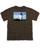 Cape Poge Lighthouse Martha's Vineyard Massachusetts - Youth T-Shirt