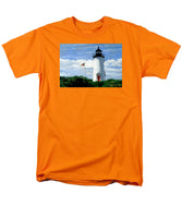 Cape Poge Lighthouse Martha's Vineyard Massachusetts - Men's T-Shirt  (Regular Fit)