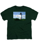 Cape Poge Lighthouse Martha's Vineyard Massachusetts - Youth T-Shirt