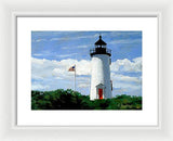 Cape Poge Lighthouse Martha's Vineyard Massachusetts - Framed Print